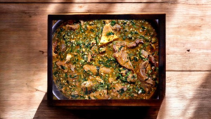 Okro soup with one swallow