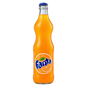Nigerian Fanta in a glass bottle